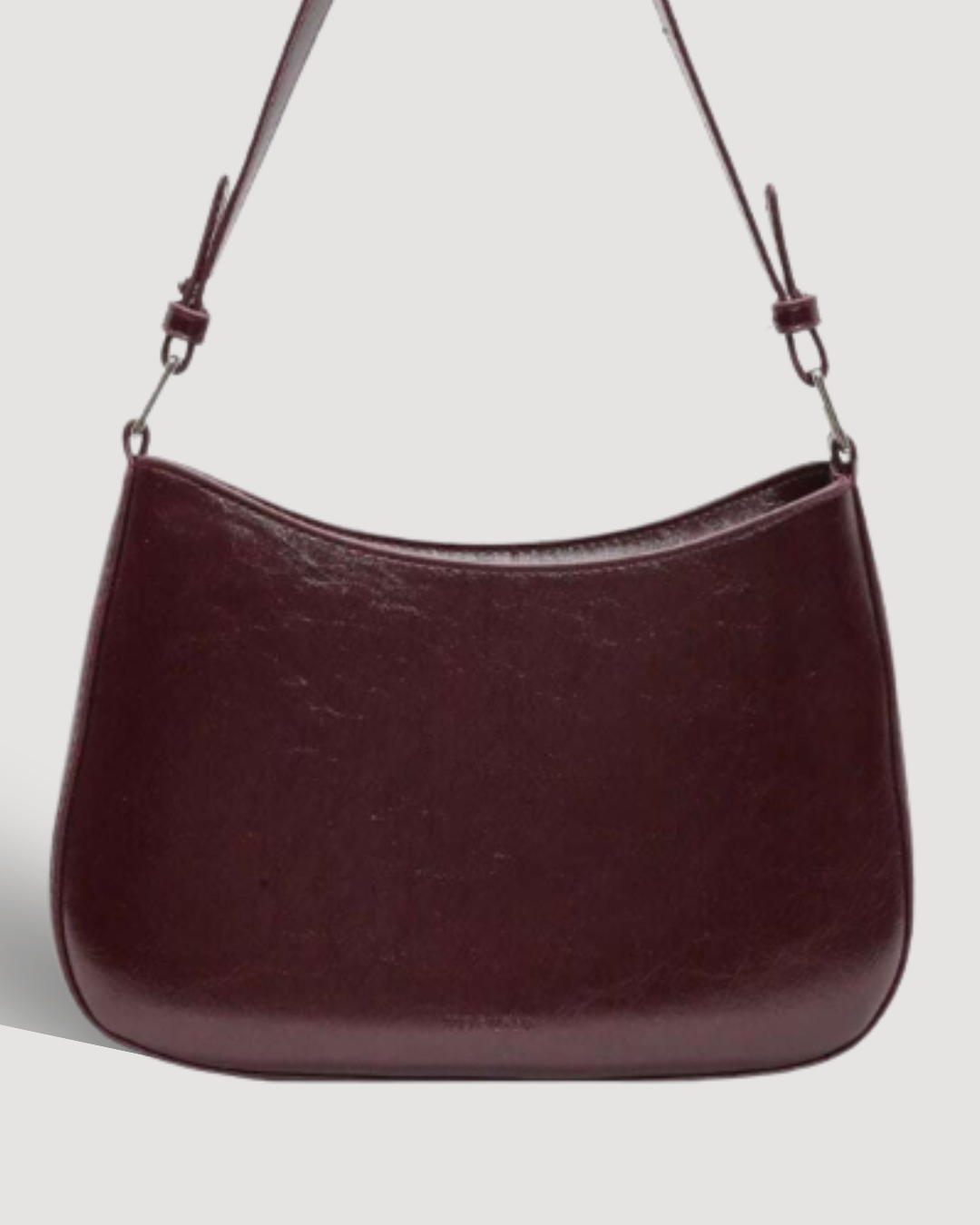 Bolsa Feminina de Ombro Retrô Borgonha