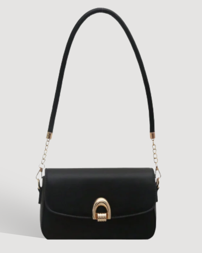 Bolsa Feminina de Ombro com Detalhe Metálico