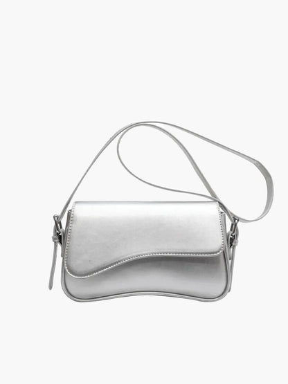 Bolsa de Ombro Mila Elegante Couro Vegano Estilo Sela Casual Chic Versátil