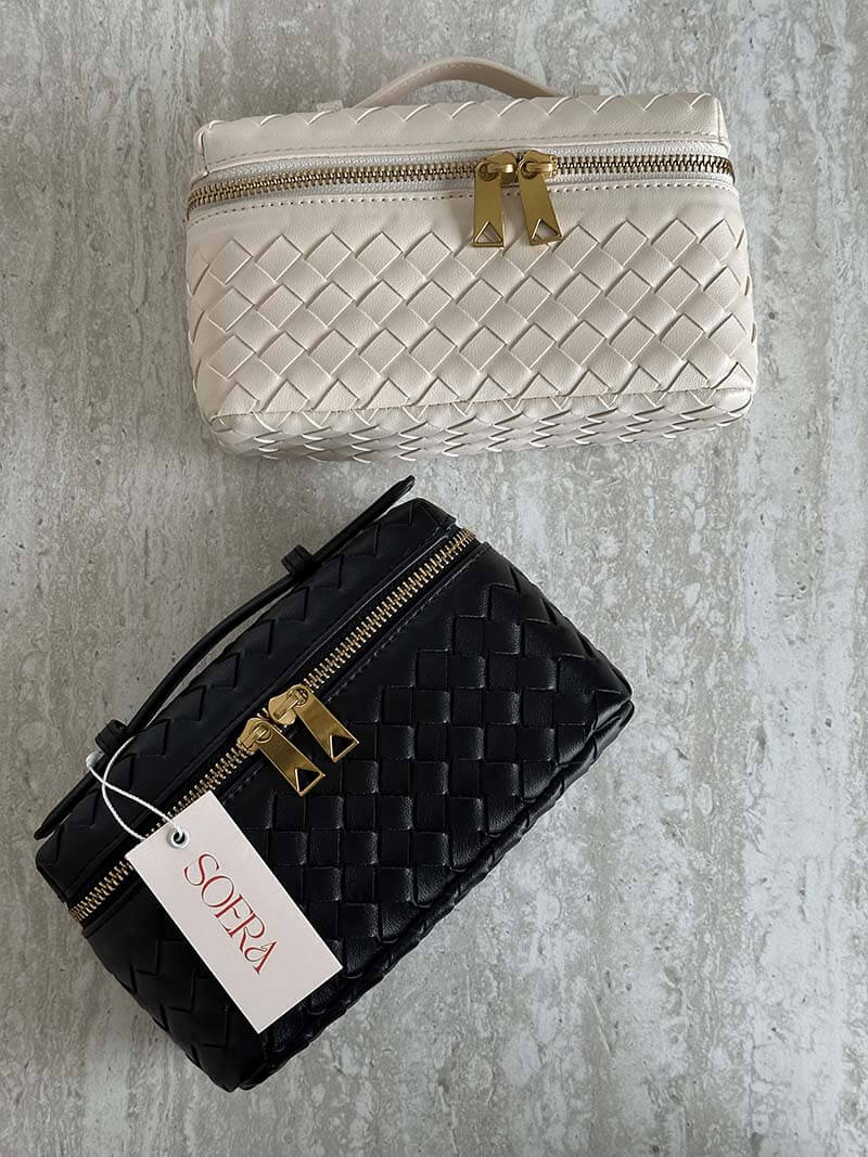 Bolsa de Ombro Tara Trama Elegante Couro Vegano Premium Alça Estruturada Luxo