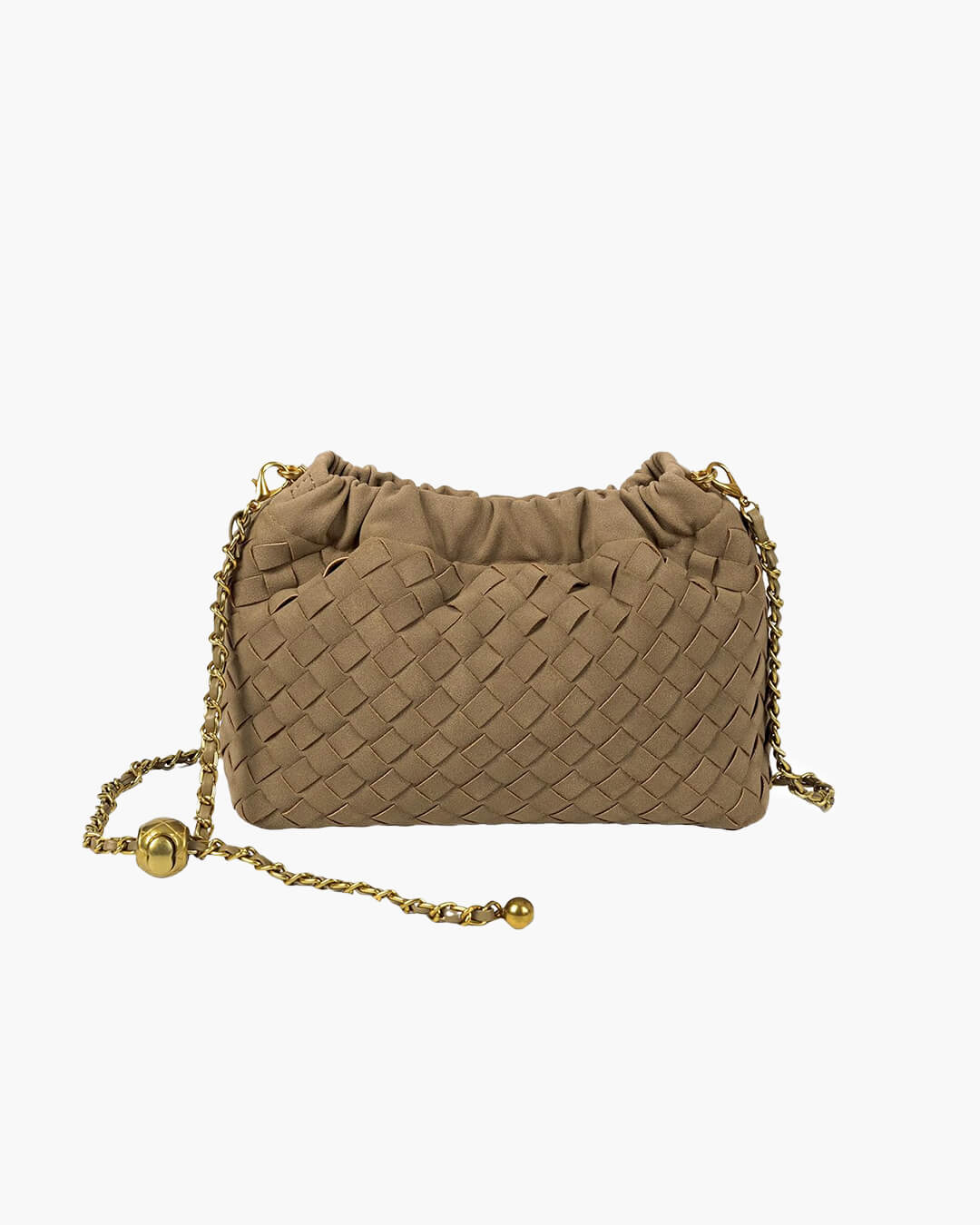 Bolsa Phoebe Transversal Elegante Camurça Vegana Tecida Design Moderno Versátil Leve