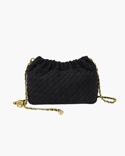 Bolsa Phoebe Transversal Elegante Camurça Vegana Tecida Design Moderno Versátil Leve