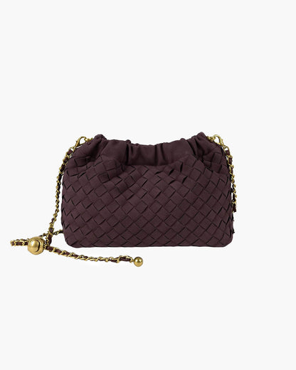 Bolsa Phoebe Transversal Elegante Camurça Vegana Tecida Design Moderno Versátil Leve