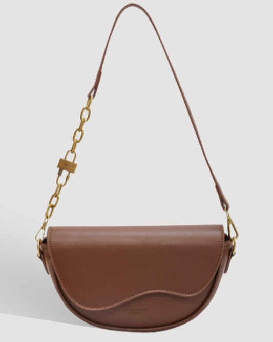 Bolsa Feminina de Couro Transversal Moderna e Alça Ajustável